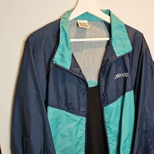 Brooks Navy and Aqua Jacket